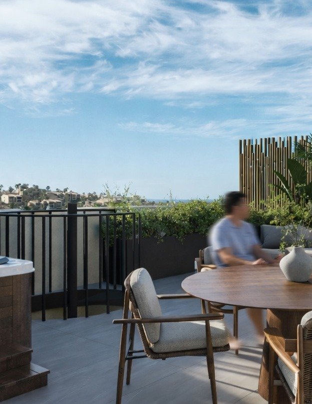 Terraza privada en el rooftop